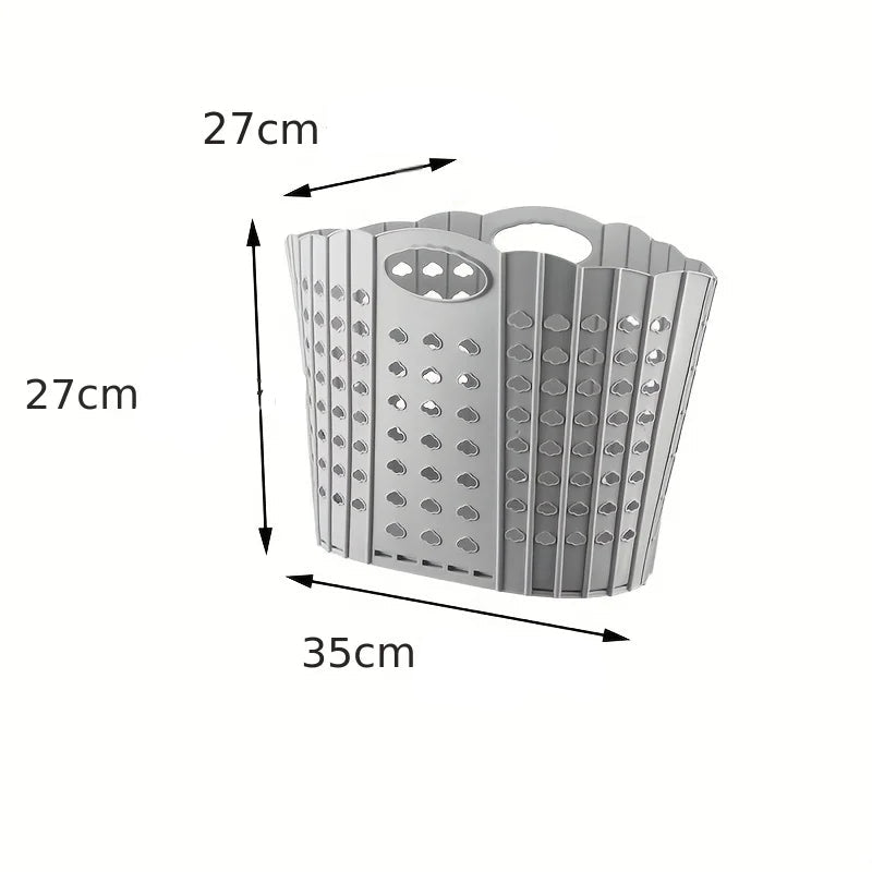 Panier à linge pliable avec poignées – Rangement moderne et pratique
