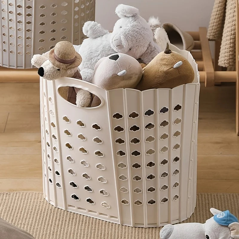 Panier à linge pliable avec poignées – Rangement moderne et pratique