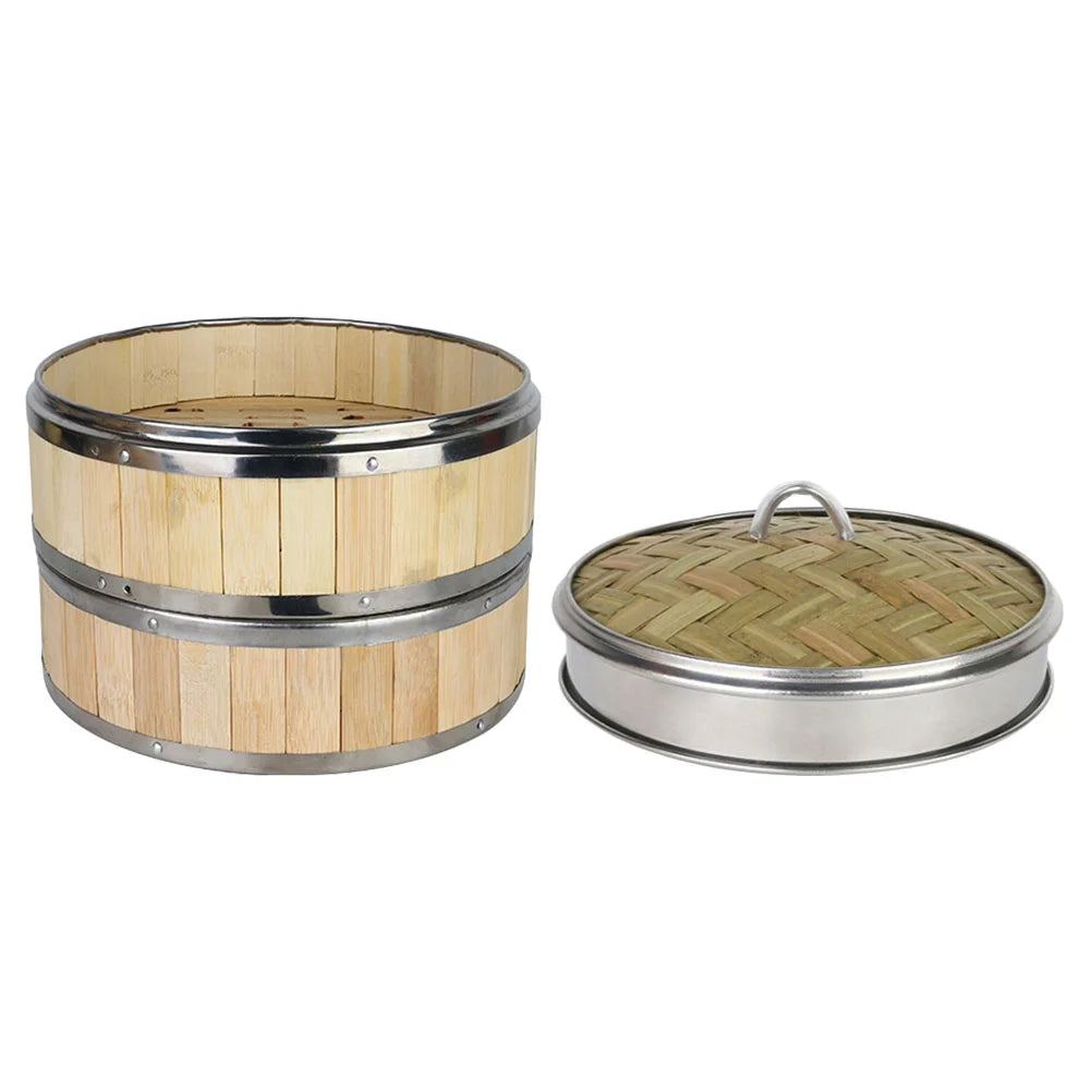 Panier cuiseur vapeur bambou & inox