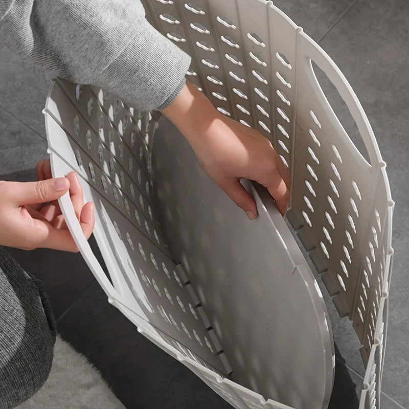 Panier à linge pliable avec poignées – Rangement moderne et pratique