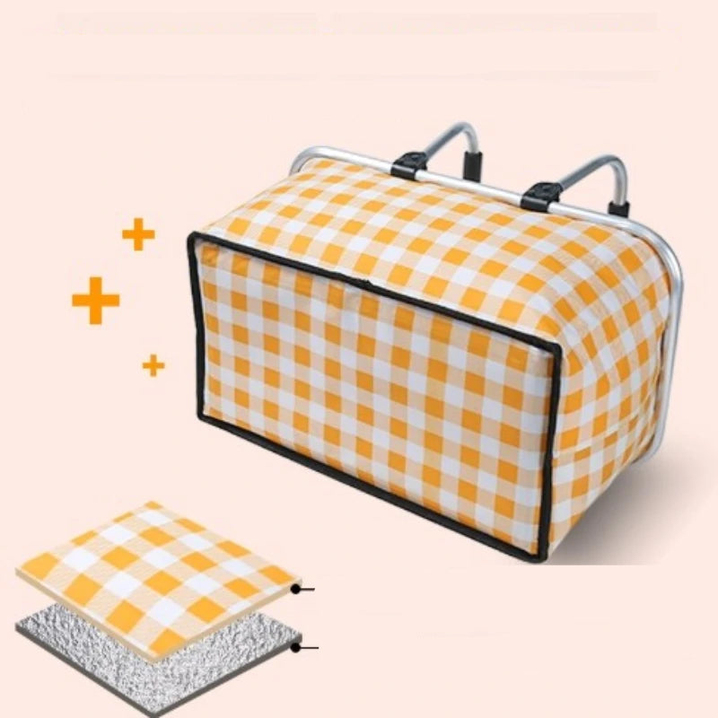 Panier de pique-nique isotherme pliable avec armature