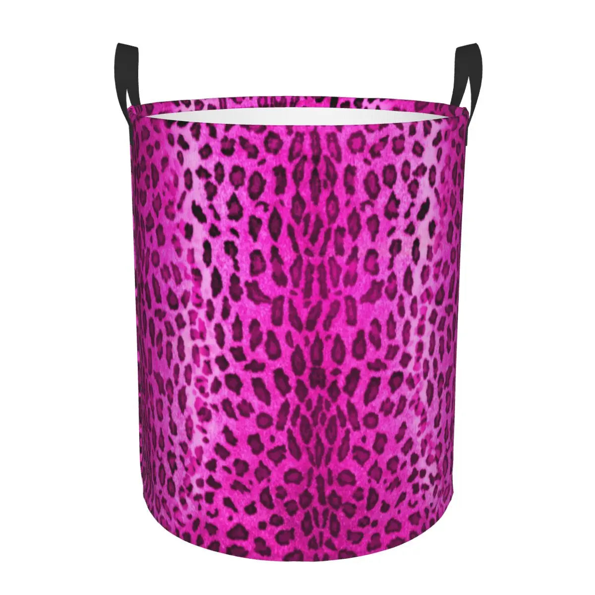 Panier à linge pliable imprimé léopard | Rangement pratique et tendance