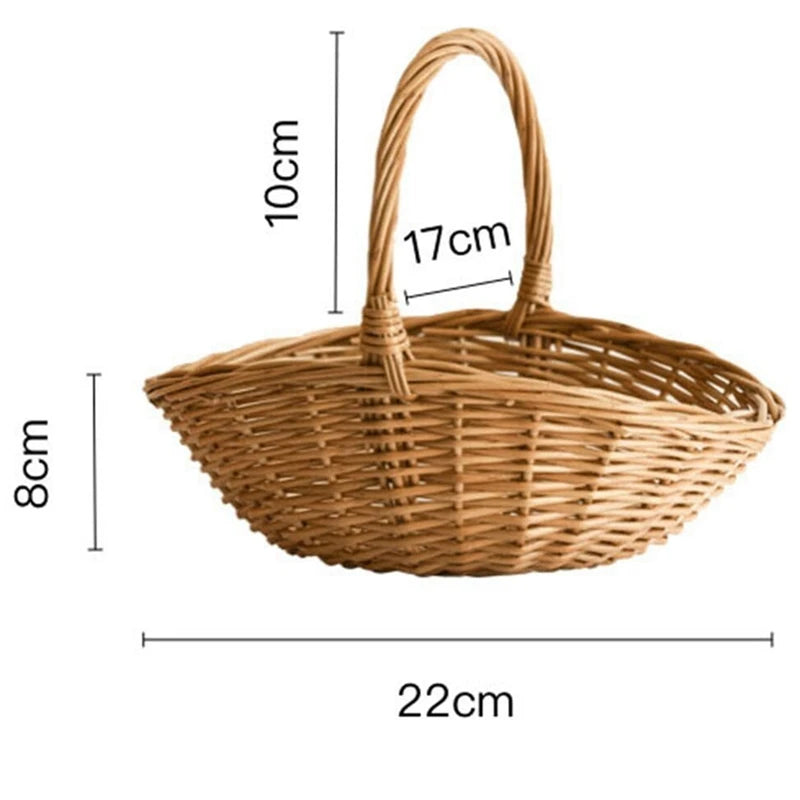 Panier de récolte ovale en osier