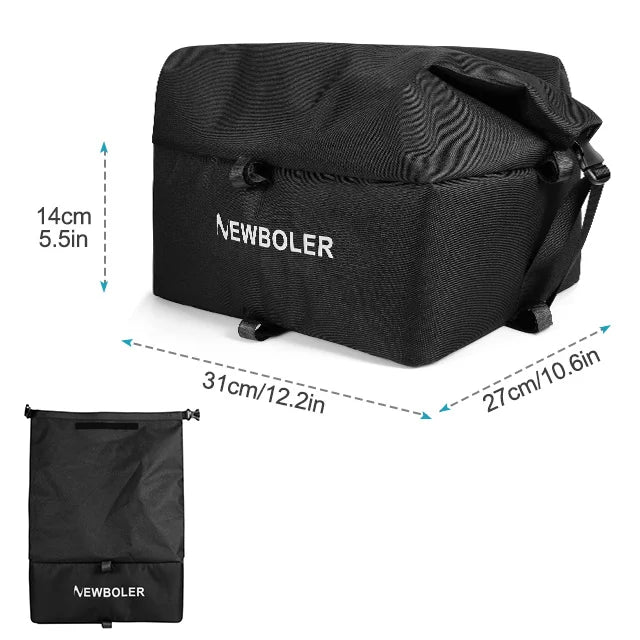 Panier arrière de vélo avec sac étanche