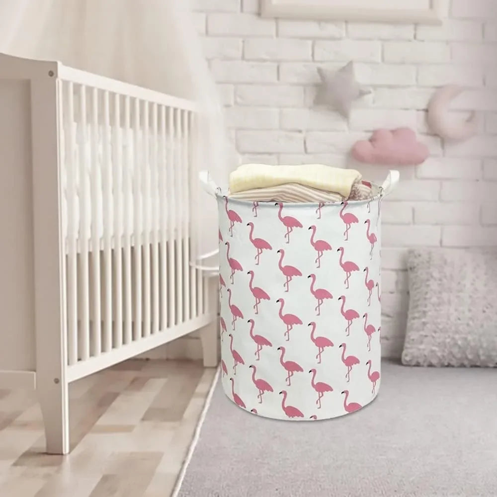 Panier de Rangement Pliable en Coton et Lin
