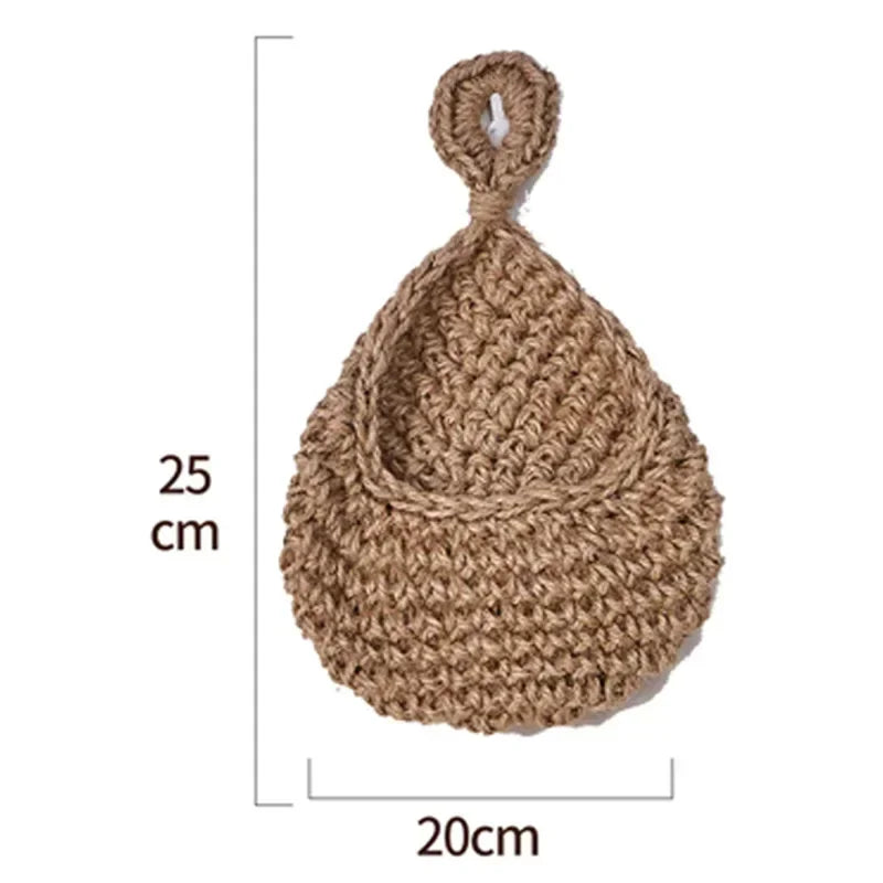 Panier Suspendu en Corde de Chanvre