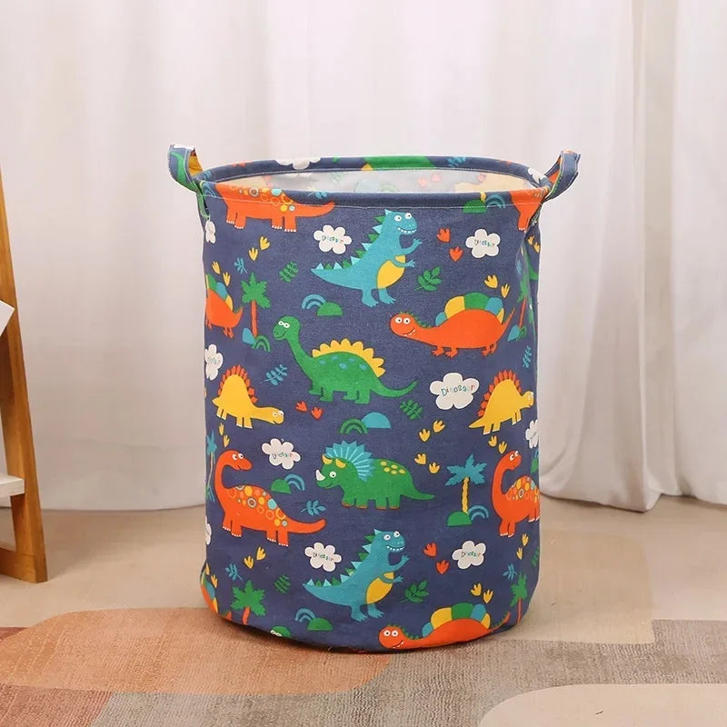 Grand Panier à Linge Pliable en Coton et Lin