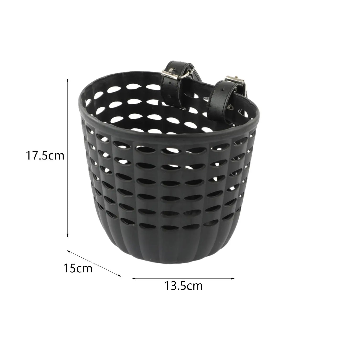 Panier avant pour vélo enfant avec sangles effet cuir