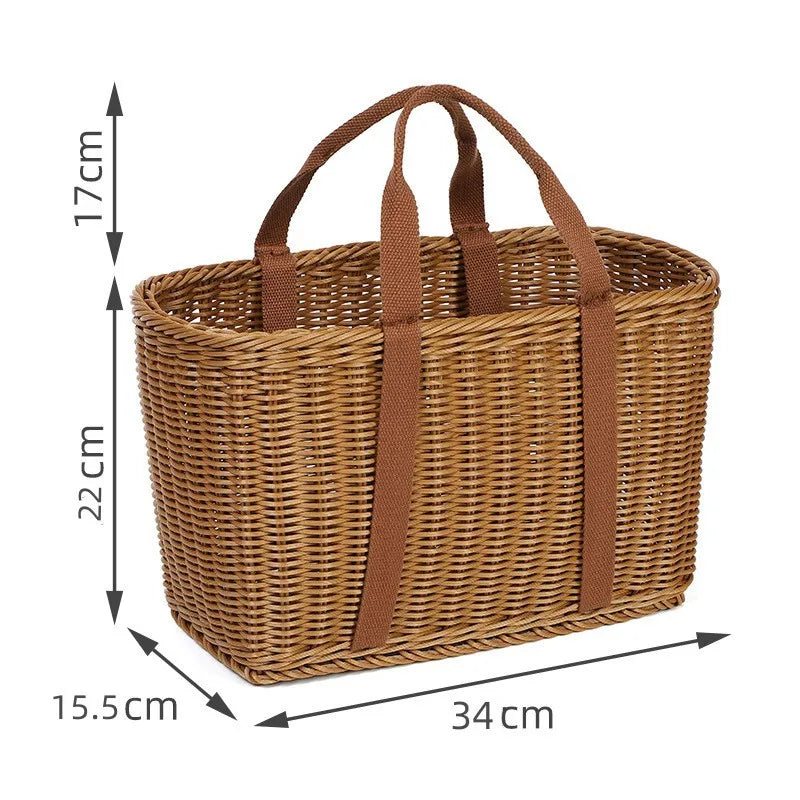 Panier à provisions en plastique – Léger, ouvert et polyvalent pour vos courses et rangements