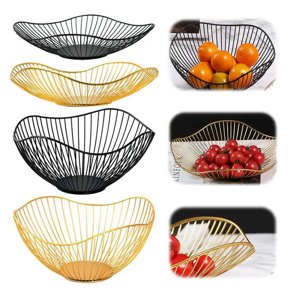 Panier à fruits design en métal ajouré