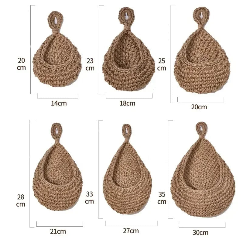 Panier Suspendu en Corde de Chanvre