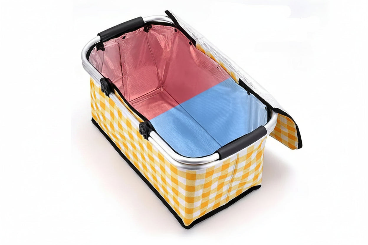 Panier de vélo isotherme et pliable – 30L Grand Volume