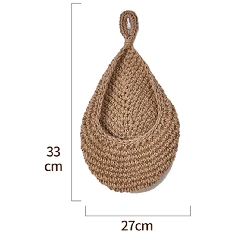 Panier Suspendu en Corde de Chanvre