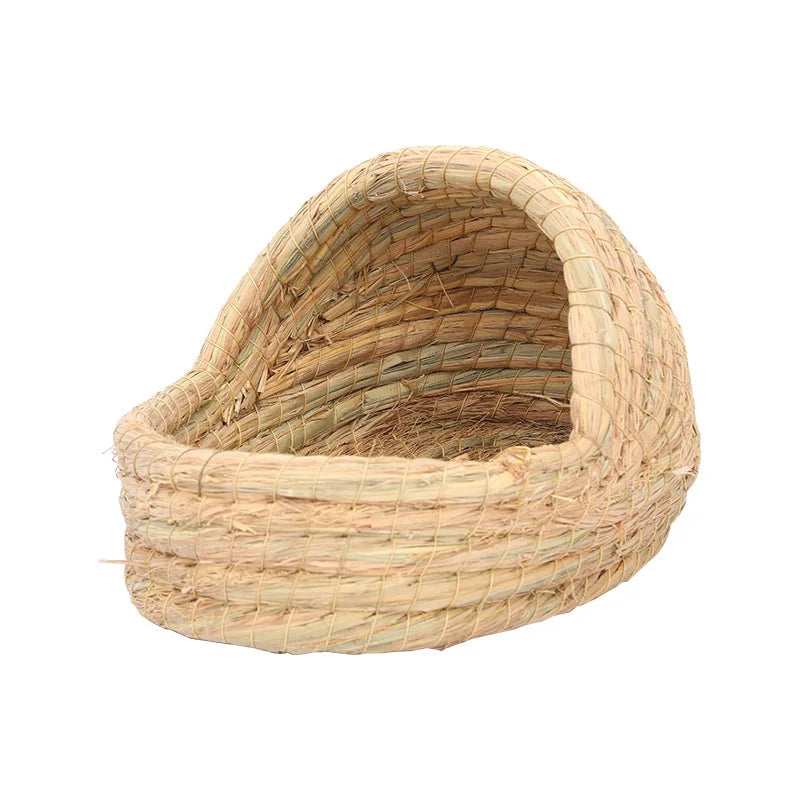Panier Nid en Herbe Tressée pour Chat, Chaton et Petit Chien