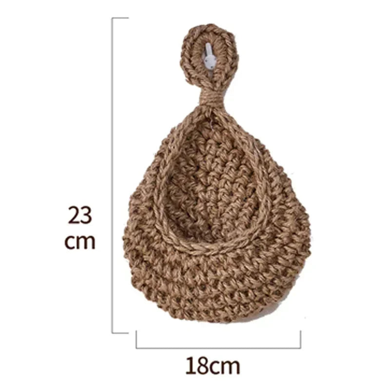 Panier Suspendu en Corde de Chanvre