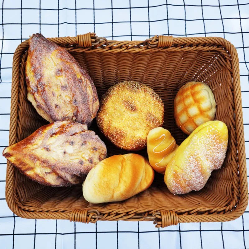 Panier de récolte en imitation rotin