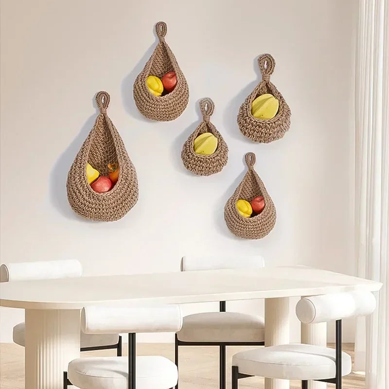 Panier Suspendu en Corde de Chanvre