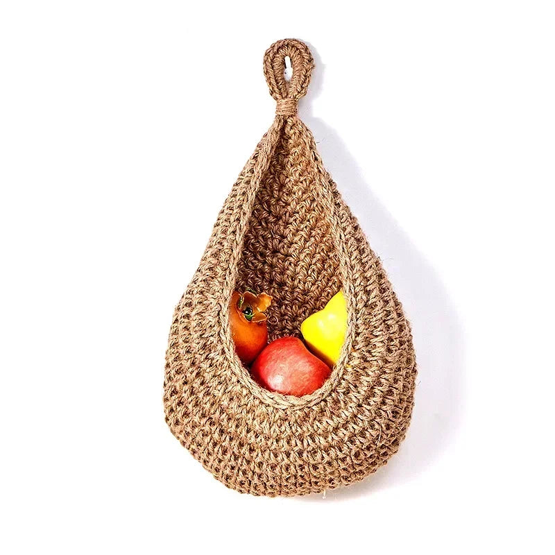 Panier Suspendu en Corde de Chanvre