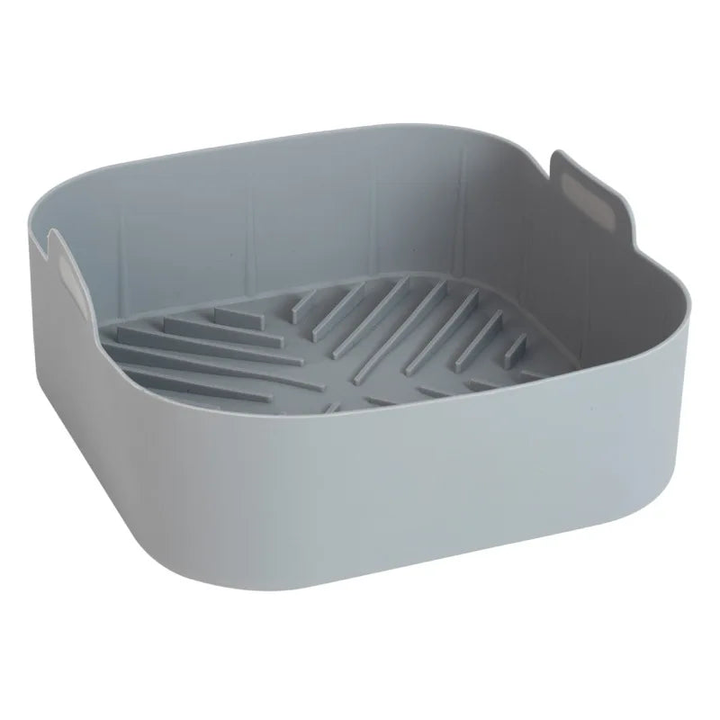 panier en silicone pour airfryer couleur gris