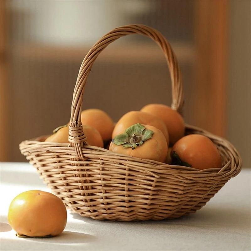Panier de récolte ovale en osier