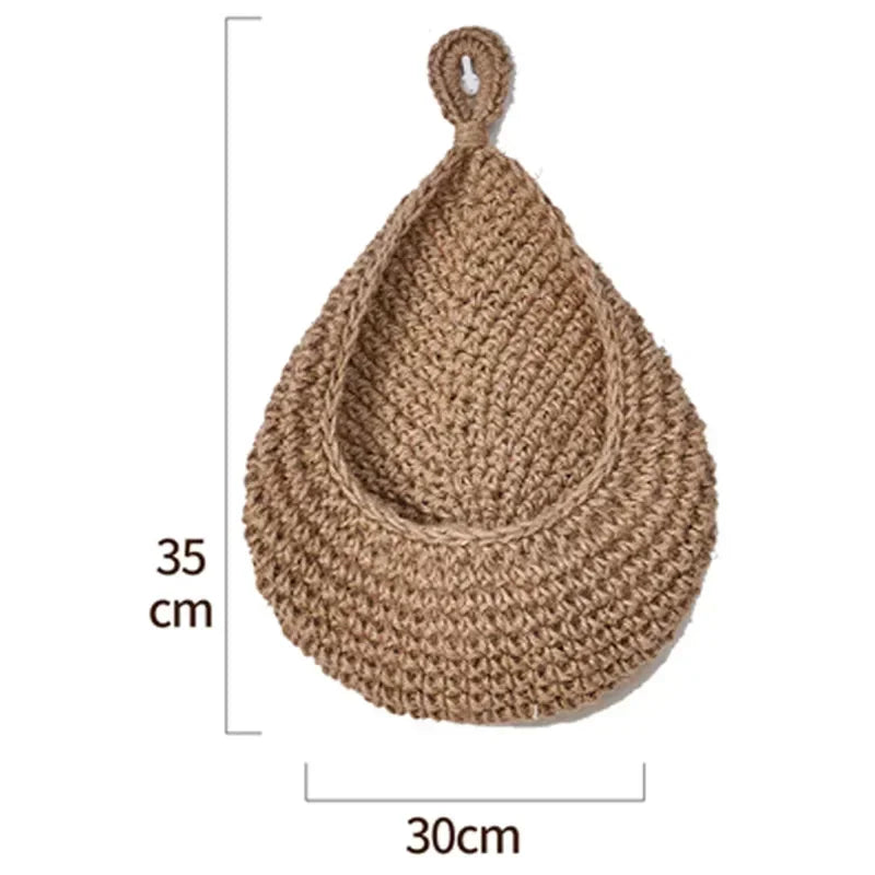 Panier Suspendu en Corde de Chanvre