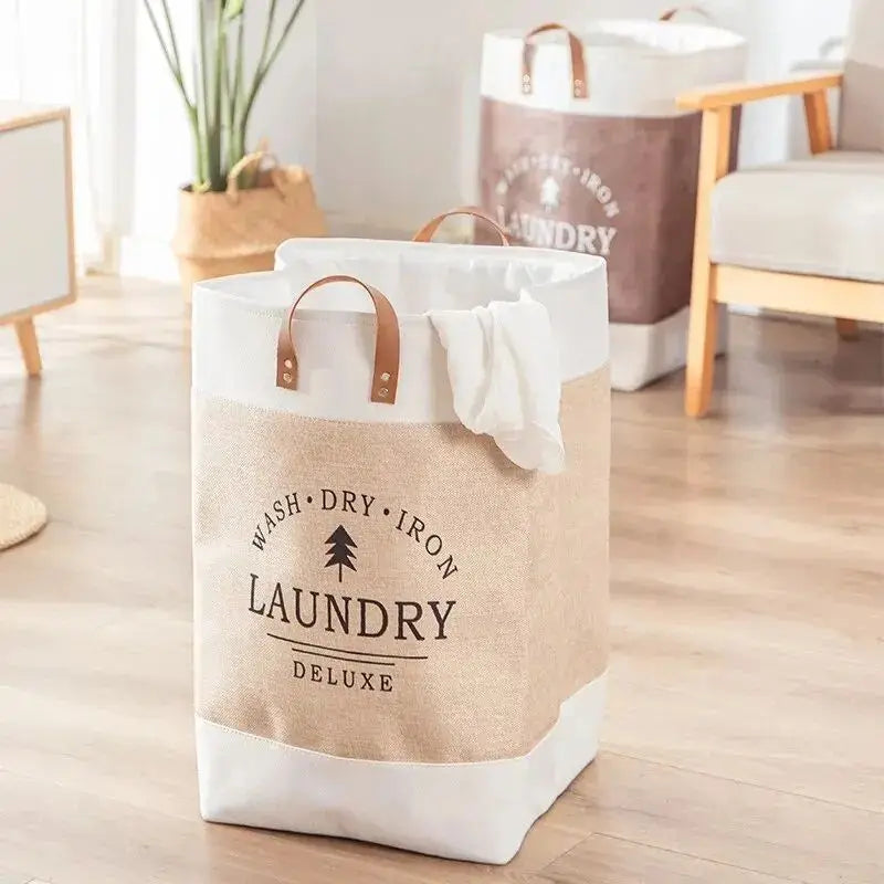 Grand Panier de Rangement en Coton