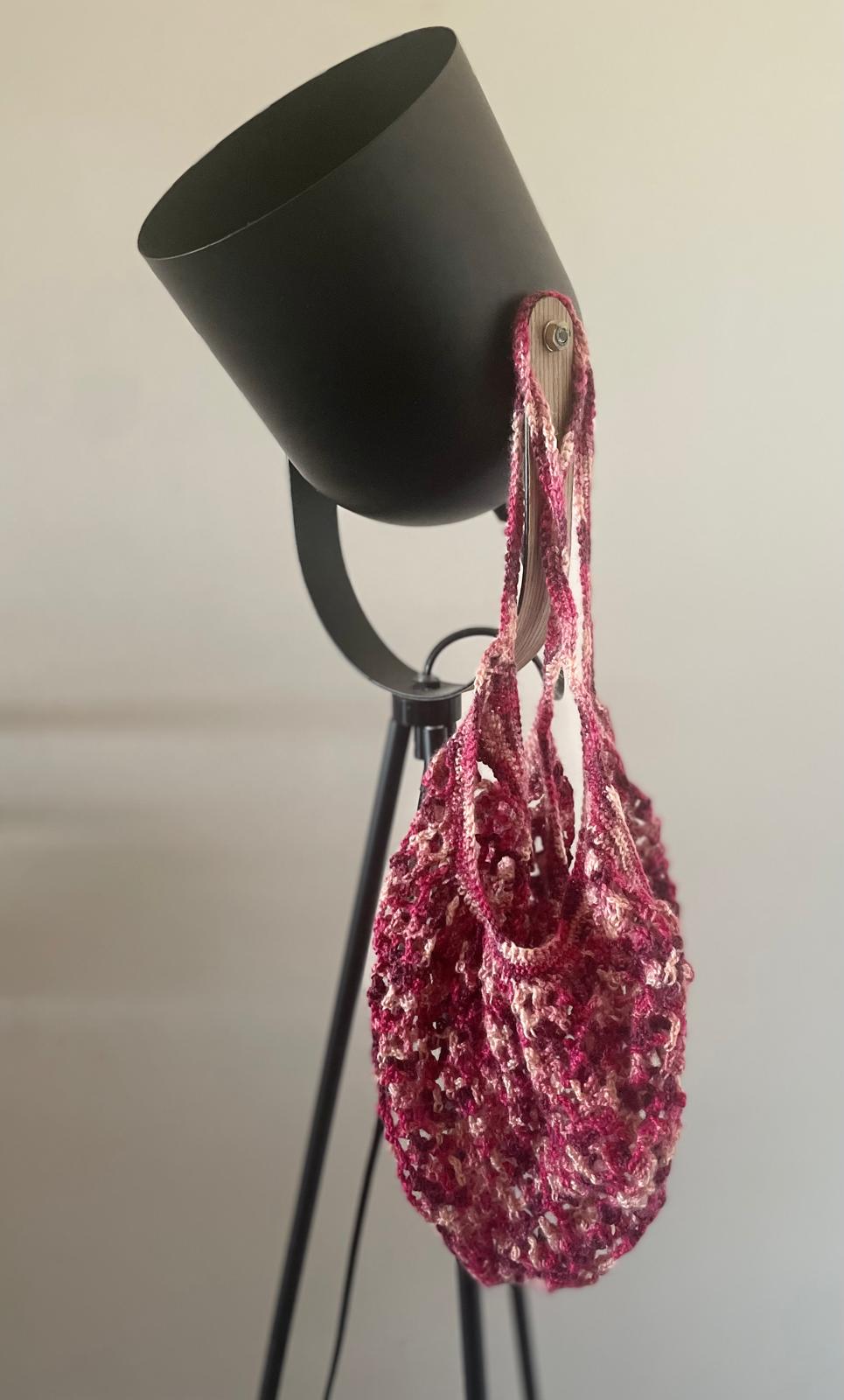 Sac filet en coton crocheté – Léger, écoresponsable et grande capacité