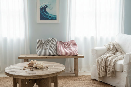 Cabas Riviera en Canevas – Rayures chic