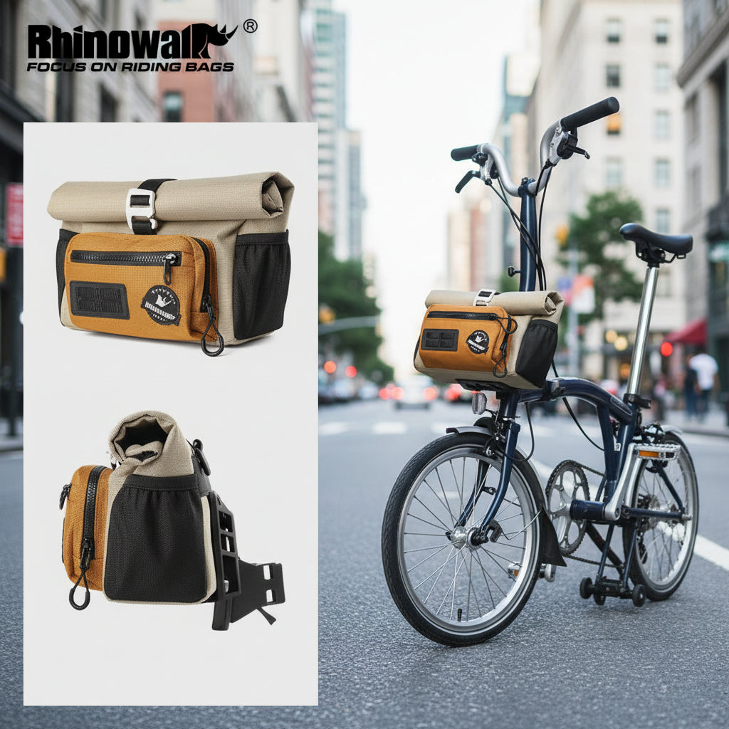 Sacoche de Guidon Convertible Rhinowalk 4L – Le Panier Urbain Connecté