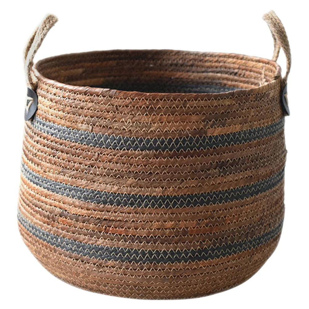 Panier de rangement paille tressée style nordique | Panier multi-usage