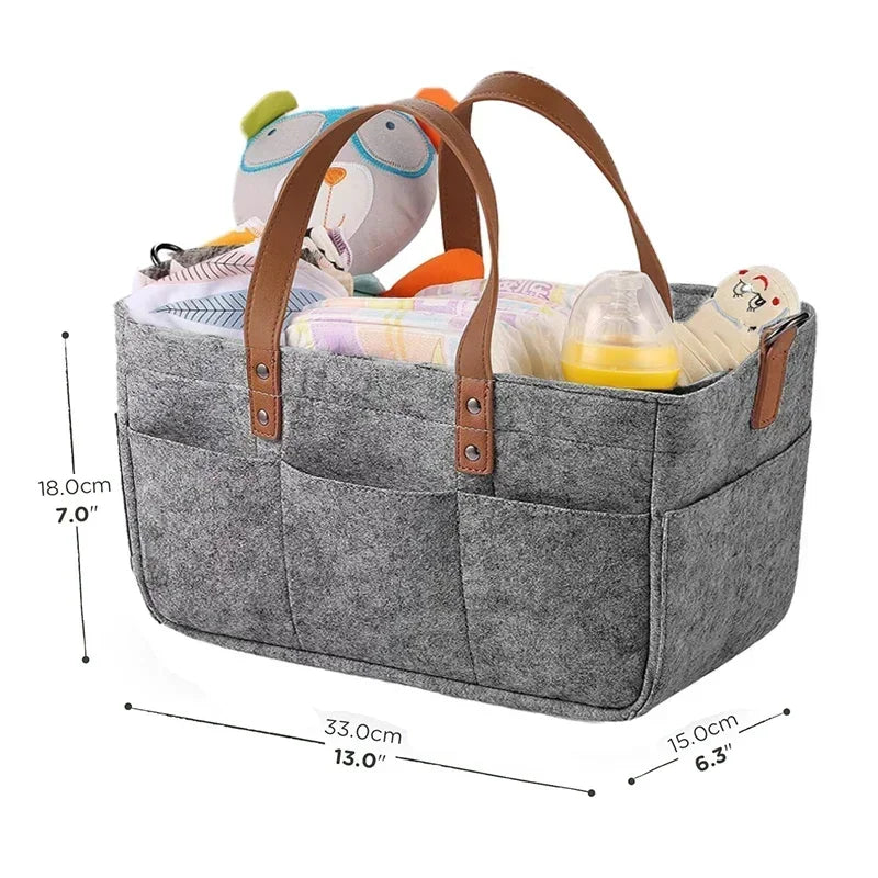 Panier de rangement pliable en feutrine | Organiseur