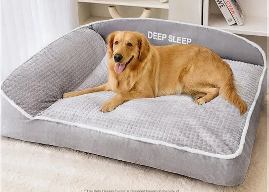 Panier Lit pour Chien et Chat en Velours Côtelé – Sofa Confortable et Respirant pour Animaux