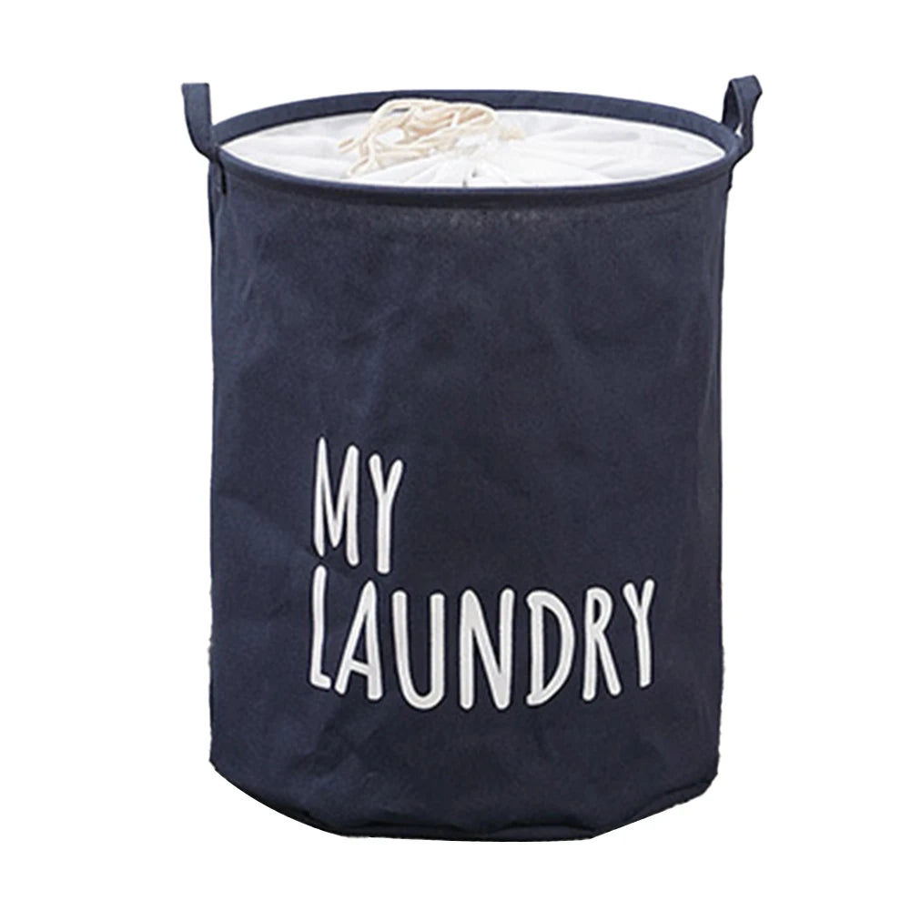 Panier à Linge Pliable en Coton et Lin – Étanche, Spacieux et Moderne