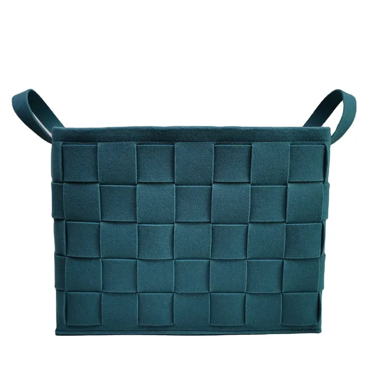 Panier de Rangement en Feutre Recyclé. Grande Capacité, Écologique