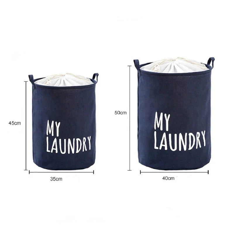 Panier à Linge Pliable en Coton et Lin – Étanche, Spacieux et Moderne