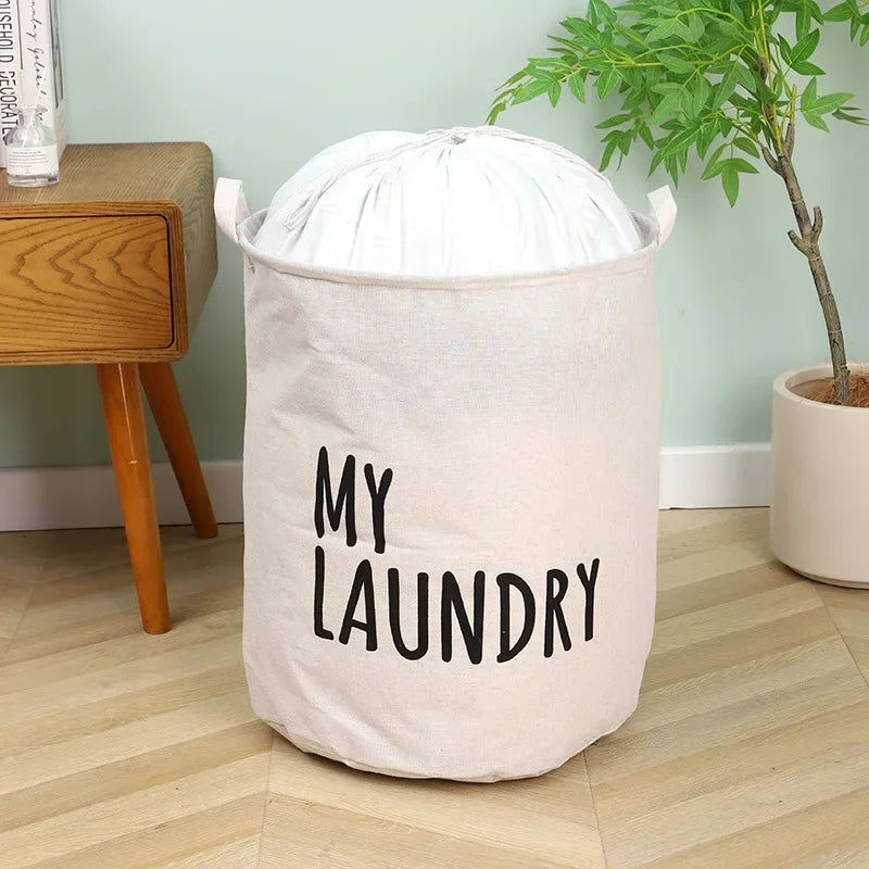 Panier à Linge Pliable en Tissu Oxford