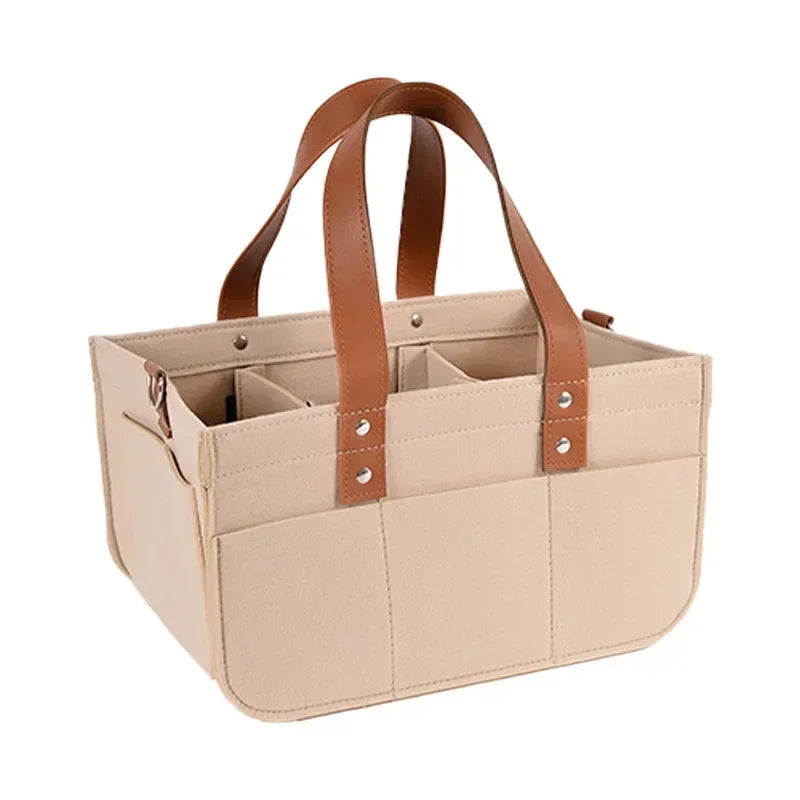 Panier de rangement pliable en feutrine | Organiseur