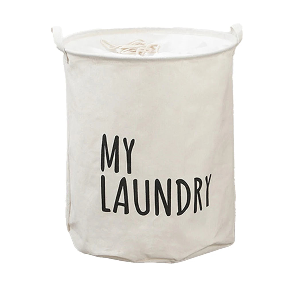 Panier à Linge Pliable en Coton et Lin – Étanche, Spacieux et Moderne
