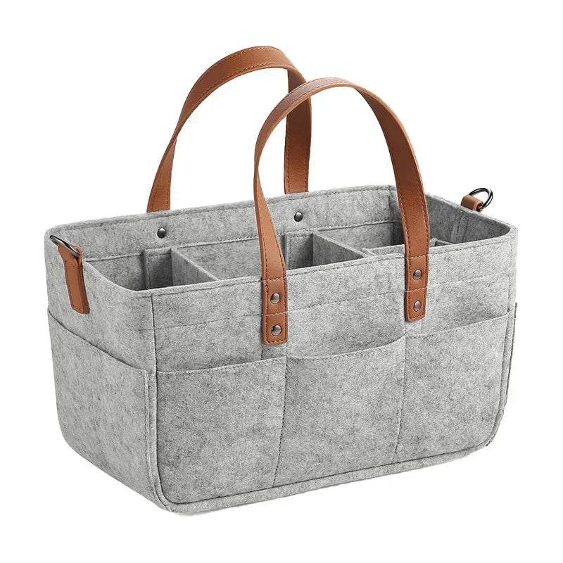 Panier de rangement pliable en feutrine | Organiseur