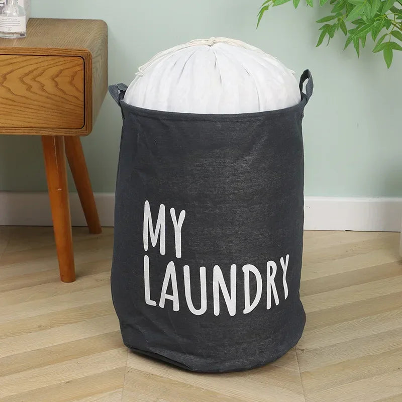 Panier à Linge Pliable en Tissu Oxford