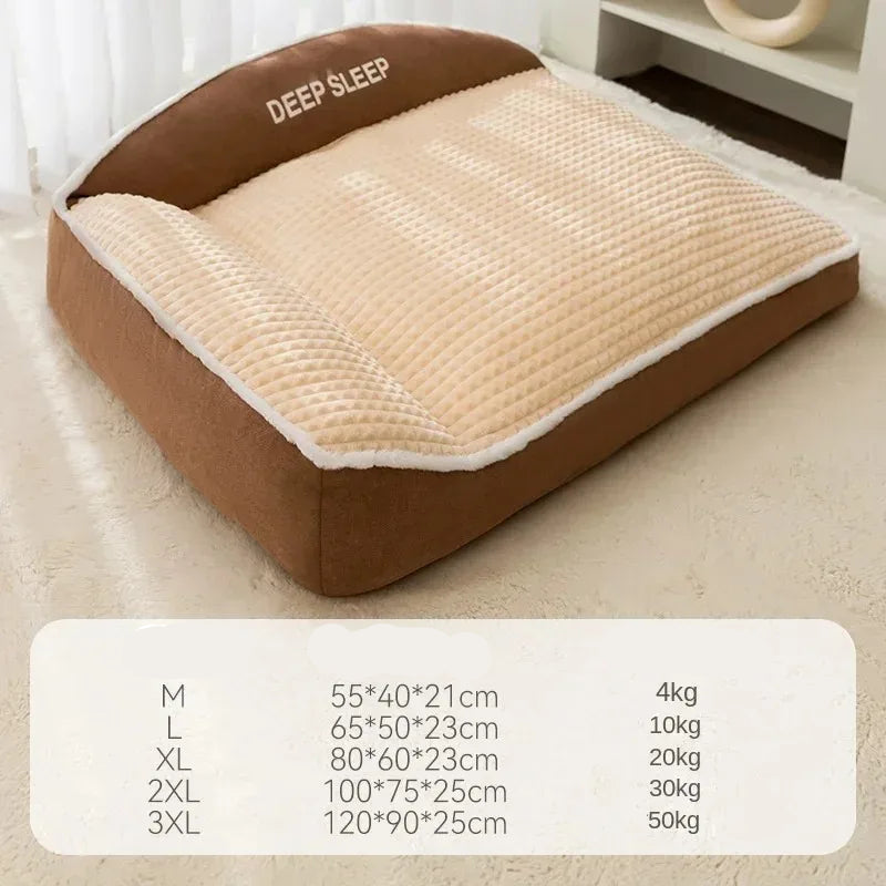 Panier Lit pour Chien et Chat en Velours Côtelé – Sofa Confortable et Respirant pour Animaux