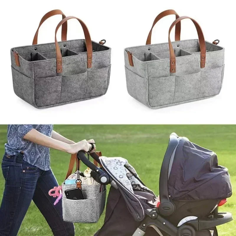 Panier de rangement pliable en feutrine | Organiseur