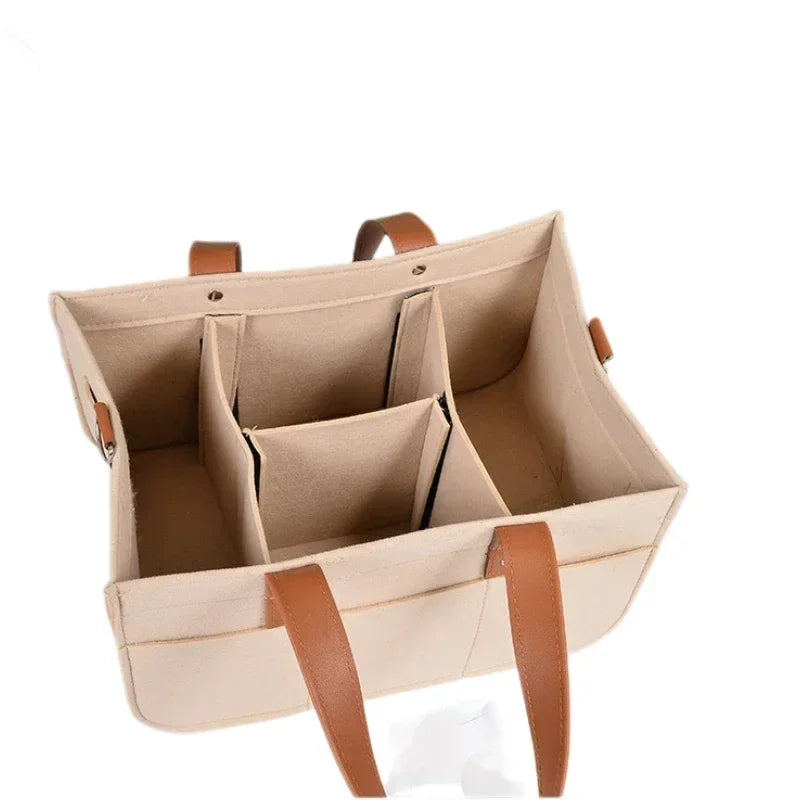 Panier de rangement pliable en feutrine | Organiseur