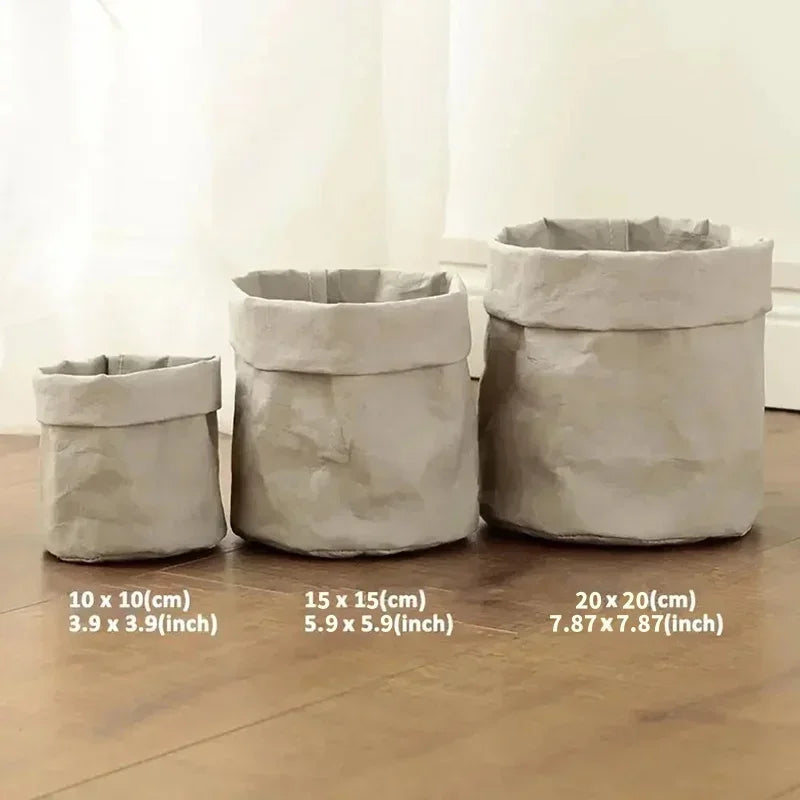Panier à plante en kraft lavable – Cache-pot déco et écologique pour plantes d’intérieur