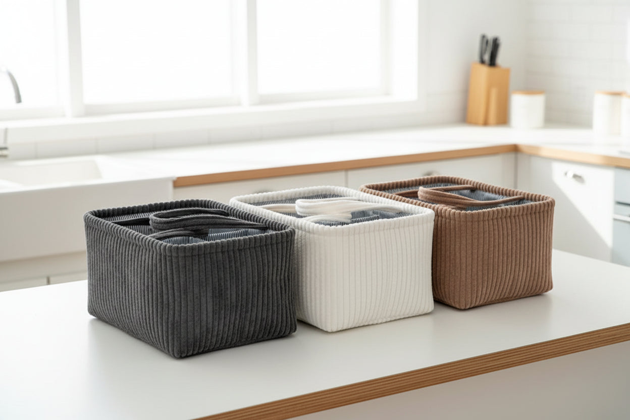 Panier de rangement pour couches et accessoires bébé