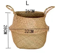 Panier cache pot  en fibre végétale