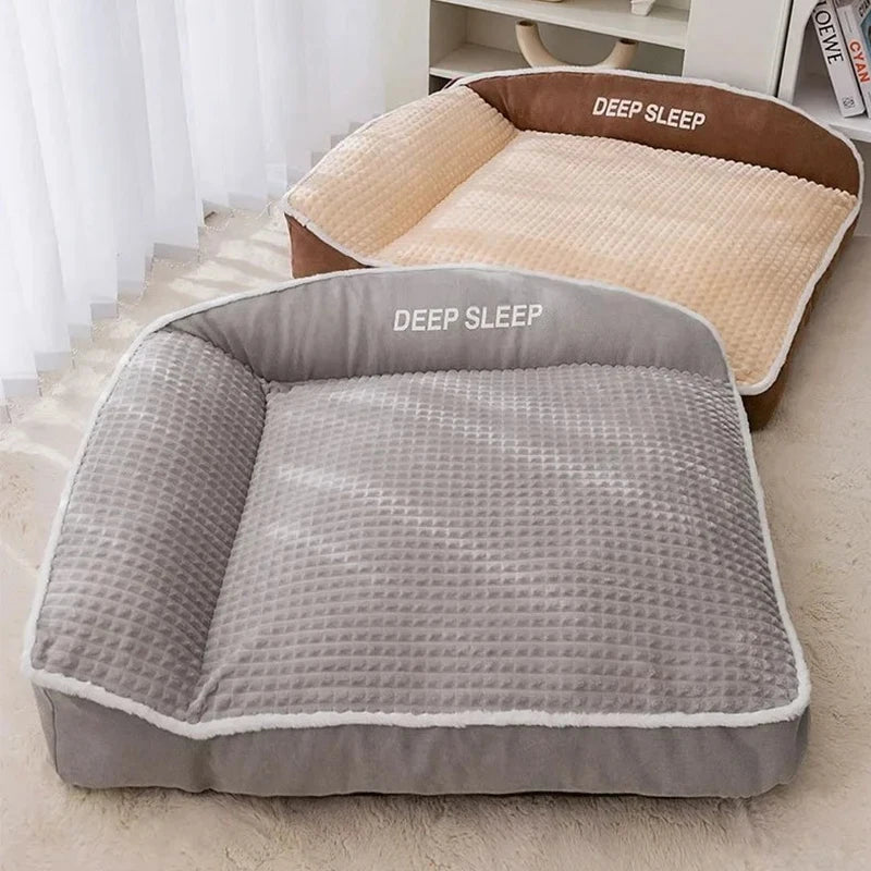 Panier Lit pour Chien et Chat en Velours Côtelé – Sofa Confortable et Respirant pour Animaux