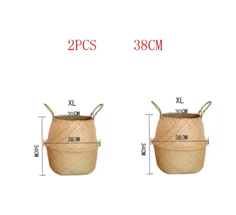 Panier cache pot  en fibre végétale
