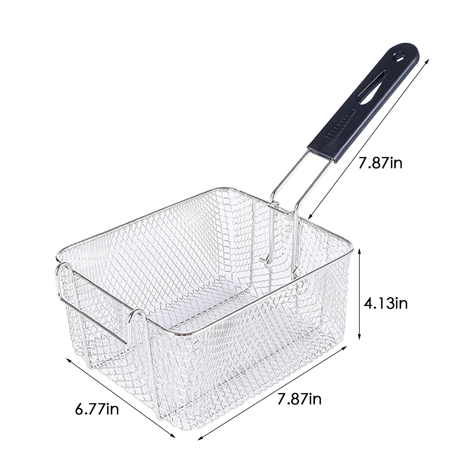 Panier pour friteuse en acier inoxydable, + dimensions