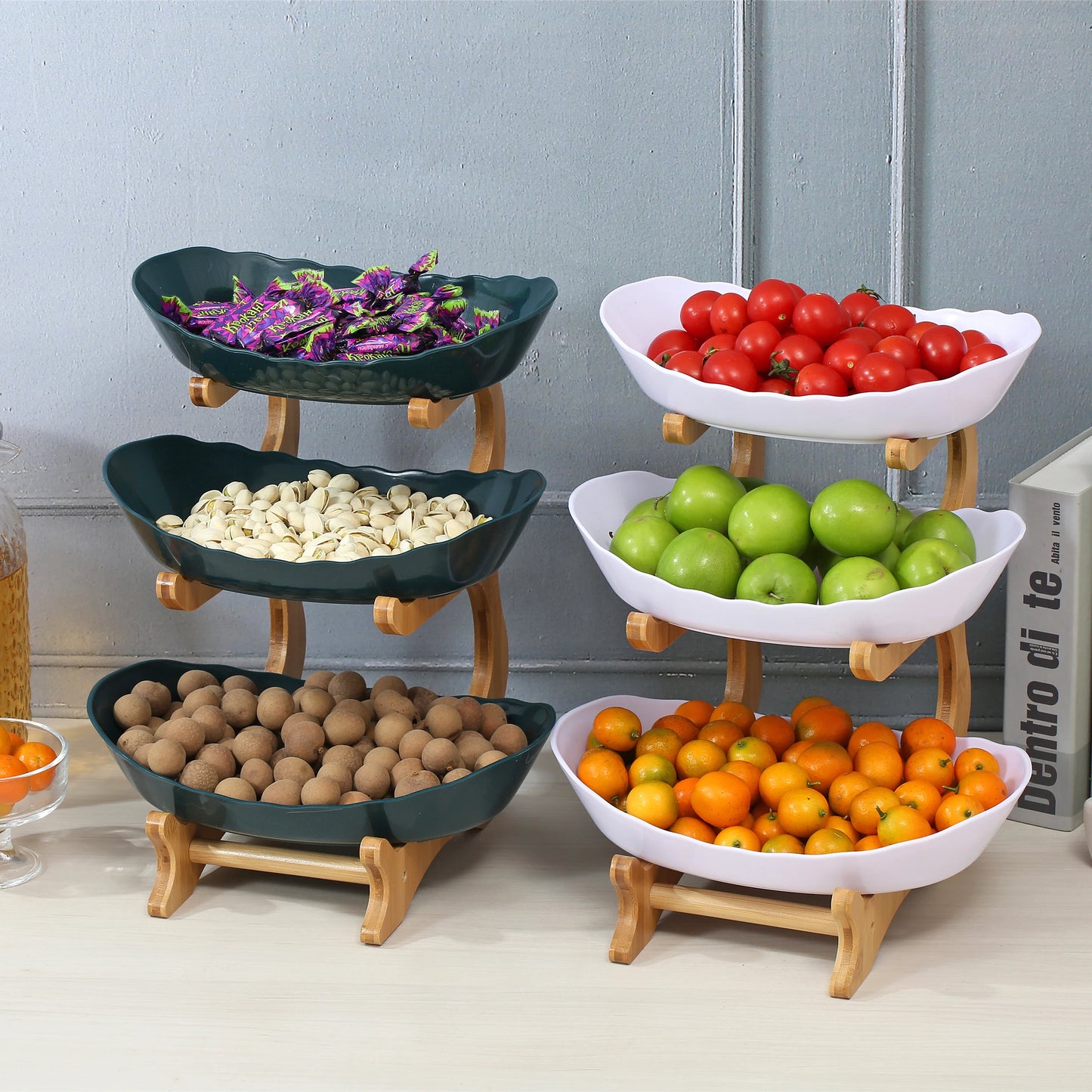 Présentoir à fruits 2 ou 3 niveaux